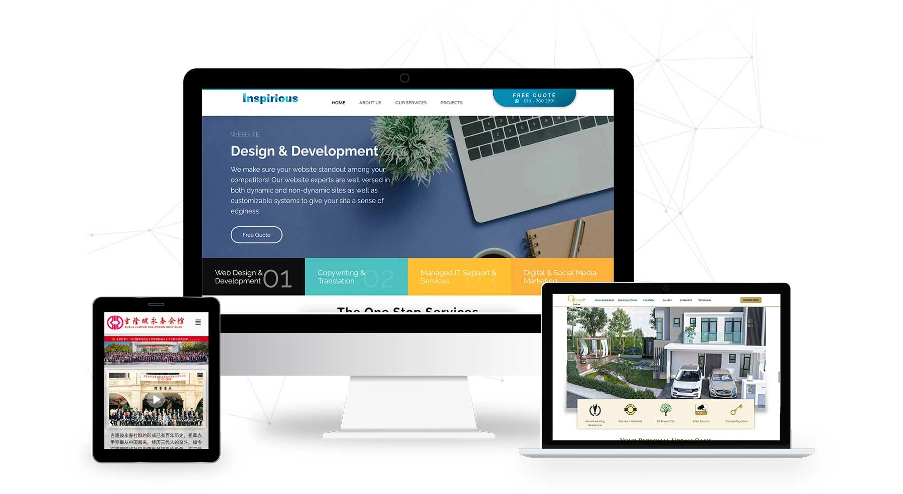 Web Design in monitors
