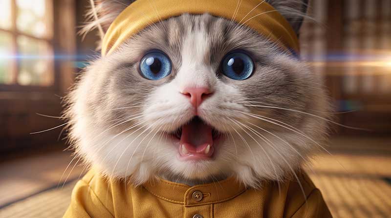 The power of emotional connection in animation often relies on expressive close-ups. This specific shot utilizes extreme framing and a subtle cinematic lens flare to draw the viewer entirely into Awan's feeling of utter shock and happiness, pulling the audience directly into his perspective.