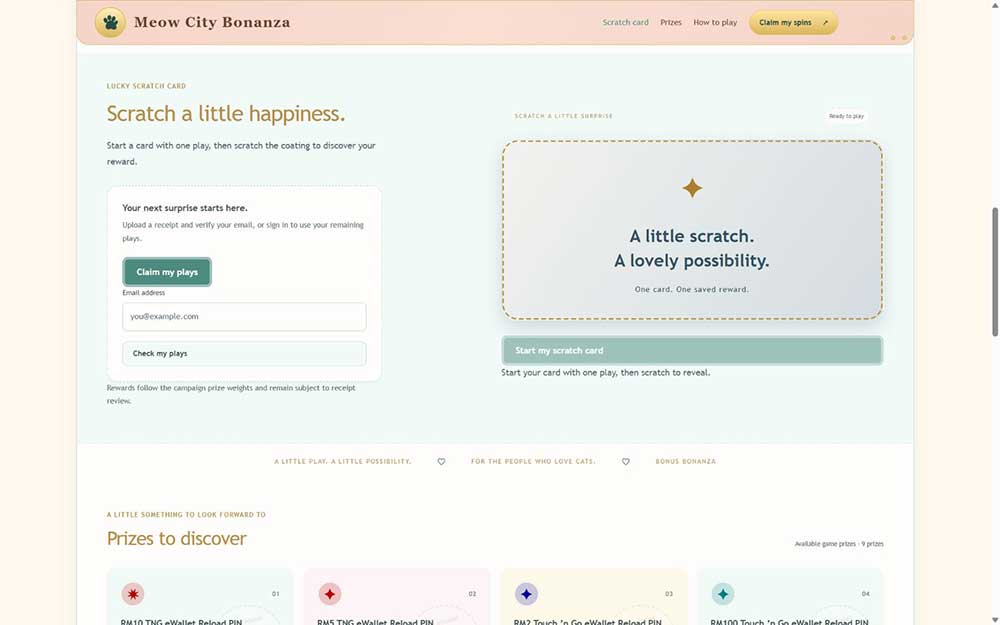 Lucky Scratch Card Campaign Experience | Inspirious Design